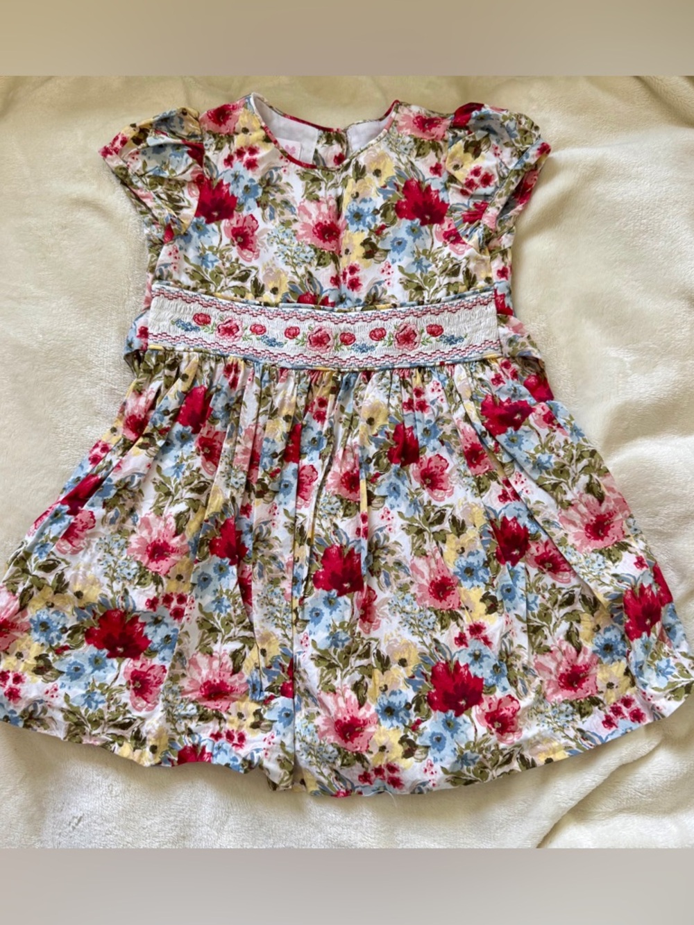 Bonnie Jean Smocked Floral Dress, 2T